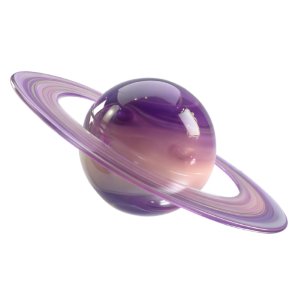 Purple ring planet